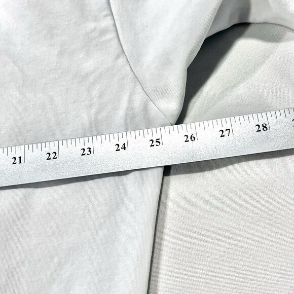 Gymshark Women White Long Sleeve Crew Neck Athletic Sweatshirt Logo Size Small - Picture 7 of 8